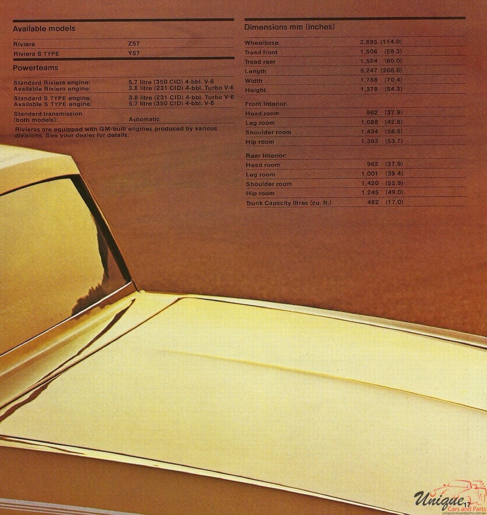 1979 Buick Riviera Car Brochure Page 8